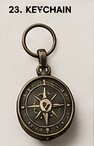 Compass keychain
