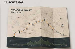 Annapurna circuit route map