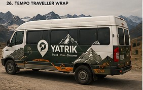 Tempo Traveller vehicle wrap