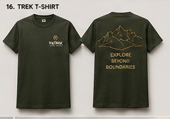 Trek T-shirt, front and back