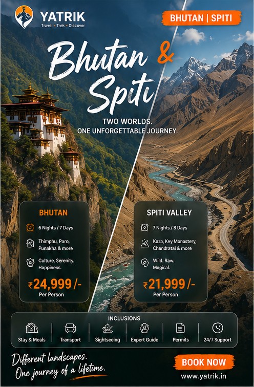 Combined campaign: Bhutan and Spiti, two worlds, one unforgettable journey