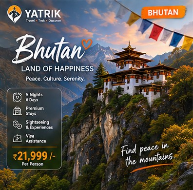 Bhutan social post: Land of Happiness
