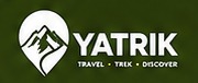 Yatrik logo, white on Summit Green